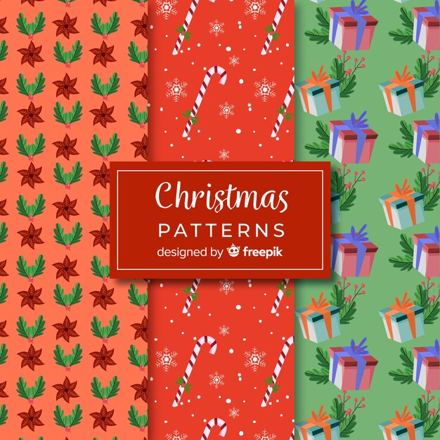 Collection de motifs de Noël