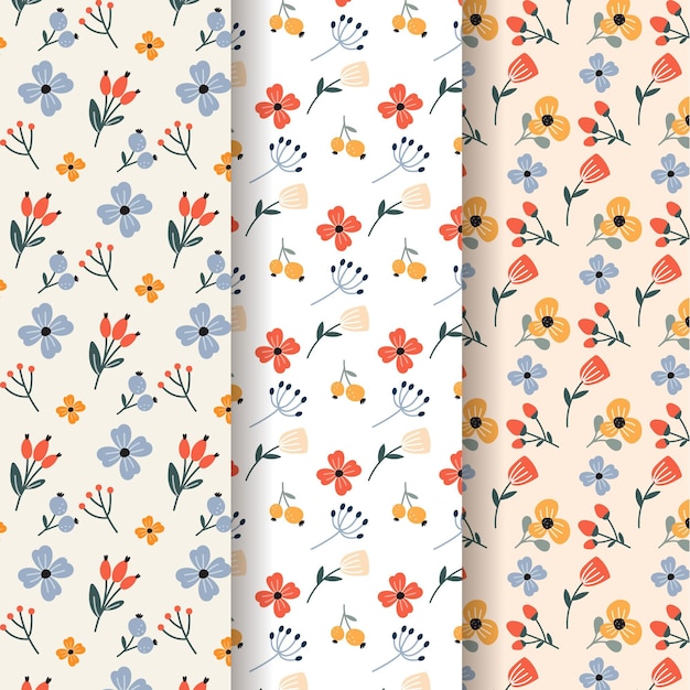 Collection De Motifs De Printemps