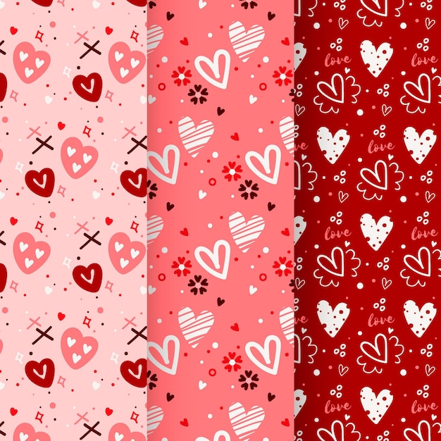 Collection De Motifs De La Saint-valentin