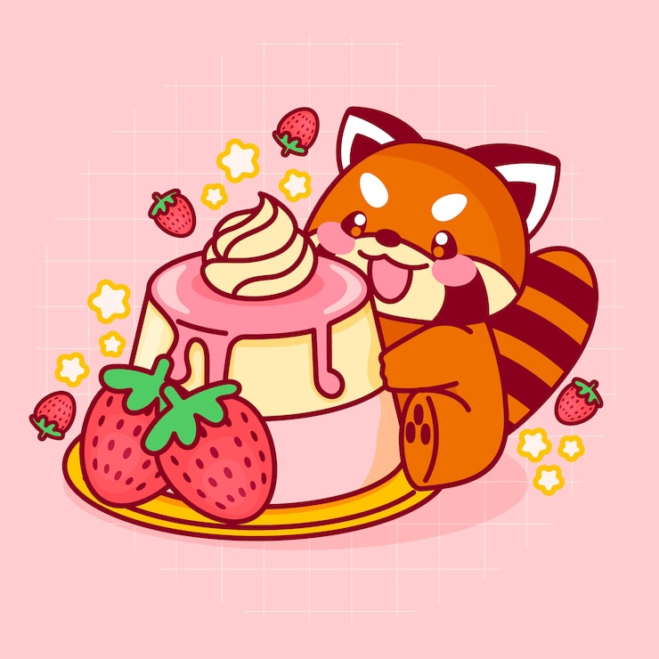 Vecteur gratuit collection de nourriture kawaii dessinée à la main
