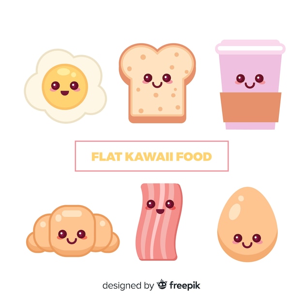 Collection De Nourriture Kawaii