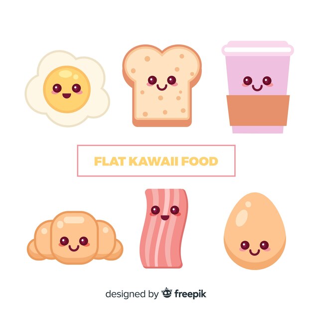 Collection de nourriture Kawaii