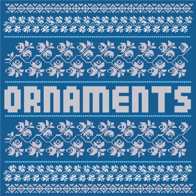 Vecteur gratuit collection des ornements en tissu