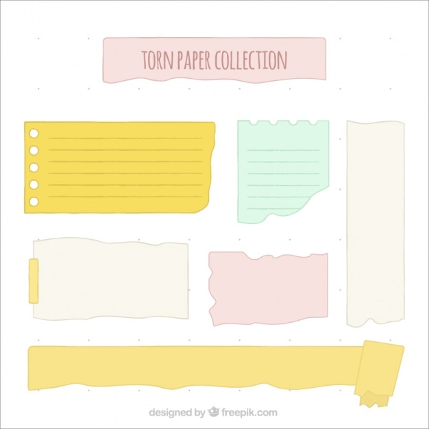 Collection De Papier Déchiré