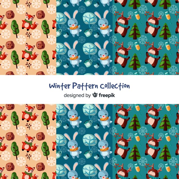 Collection de patrons d&#39;hiver