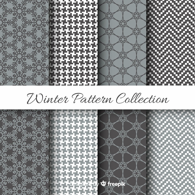 Collection de patrons d&#39;hiver