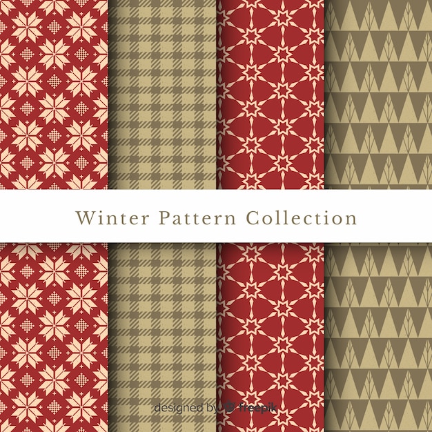 Collection de patrons d&#39;hiver