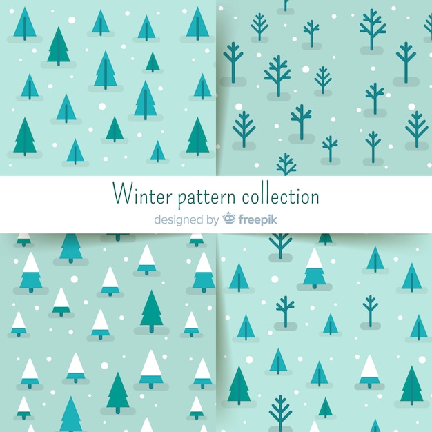 Collection de patrons d&#39;hiver