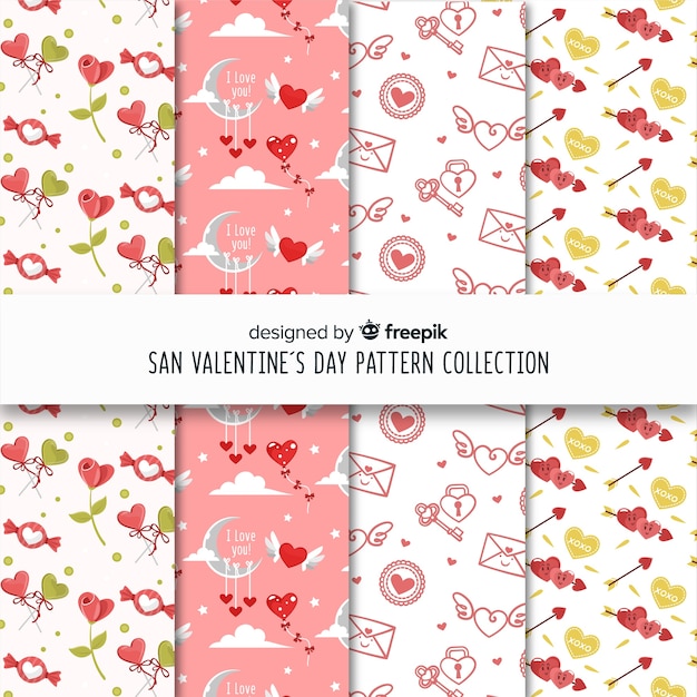 Collection De Patrons De La Saint Valentin