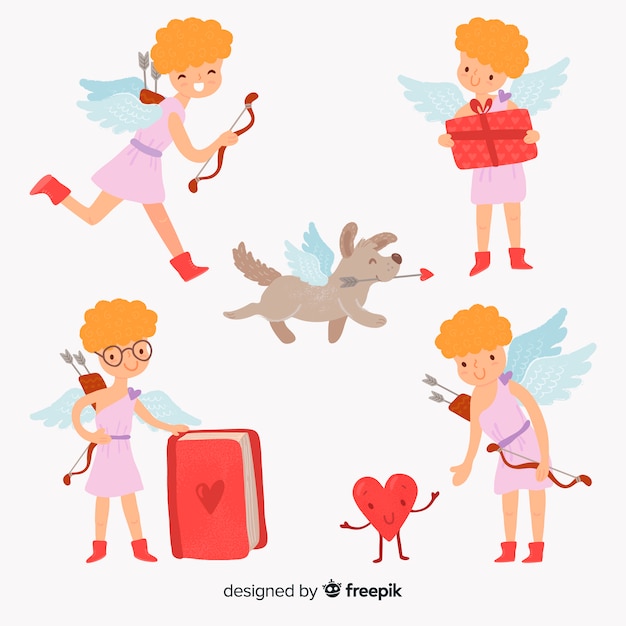 Collection De Personnages De Cupidon