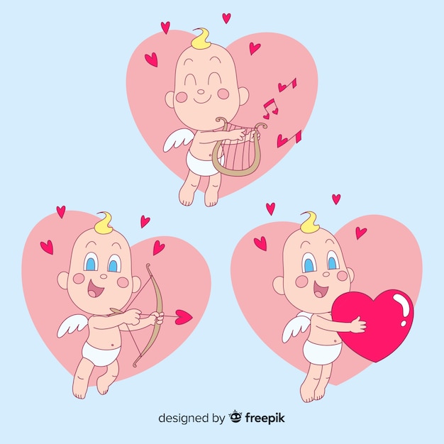 Collection De Personnages De Cupidon