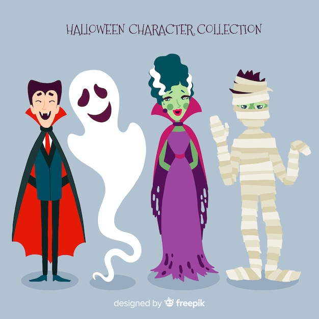 Collection De Personnages Effrayants D'halloween