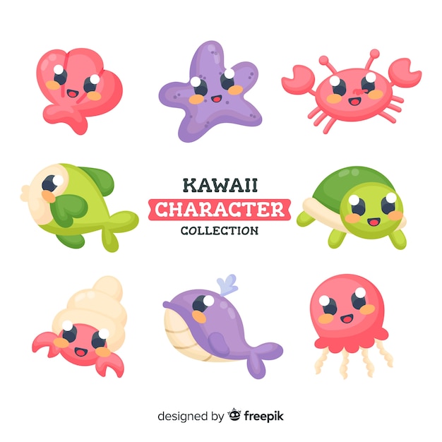 Collection de personnages Kawaii