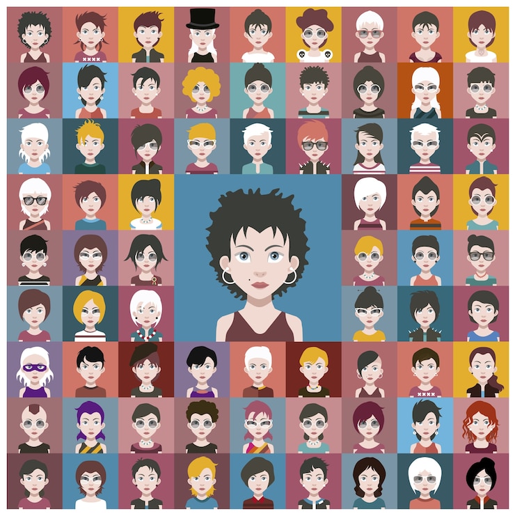 Vecteur gratuit collection de personnages musicaux