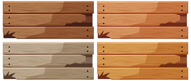 Collection De Planches De Bois Rustiques