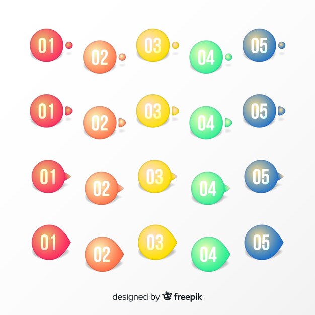 Collection de points de cercle