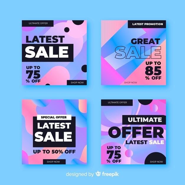 Collection de poste de vente Instagram