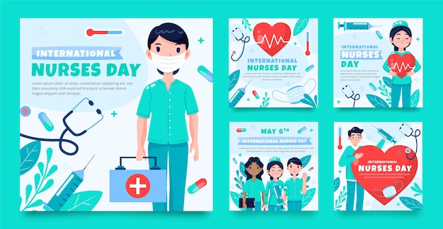 Collection De Publications Instagram De La Journée Internationale Des Infirmières