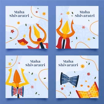 Collection de publications instagram maha shivaratri plat