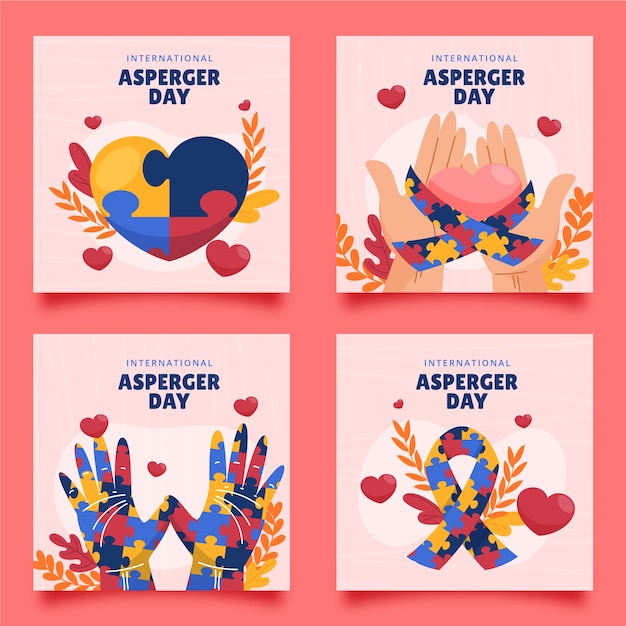 Collection De Publications Instagram Pour La Journée Internationale D'asperger