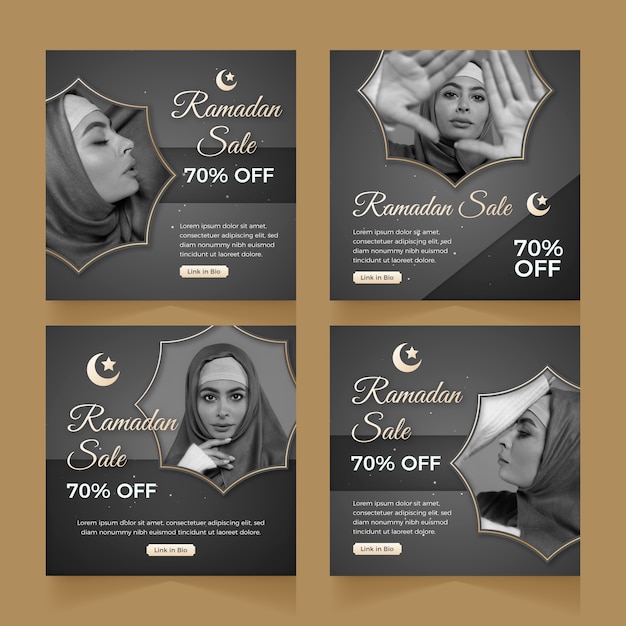 Collection De Publications Instagram Réalistes Du Ramadan