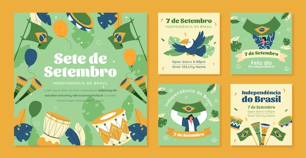 Collection De Publications Instagram Sete De Setembro Plat