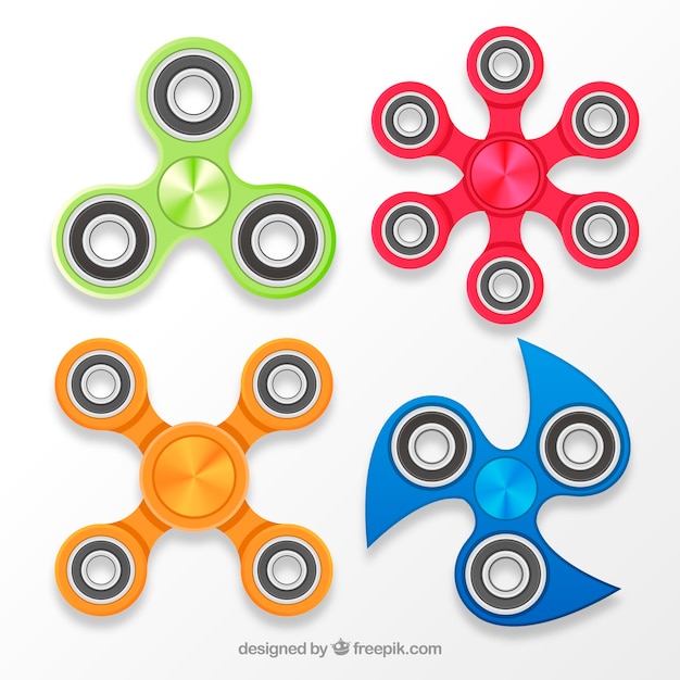 Collection spinners abstraite