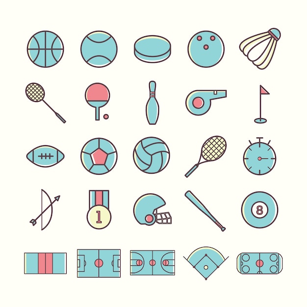 collection Sport icons
