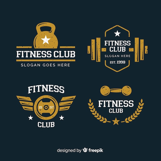 Collection De Style Plat Logo Crossfit