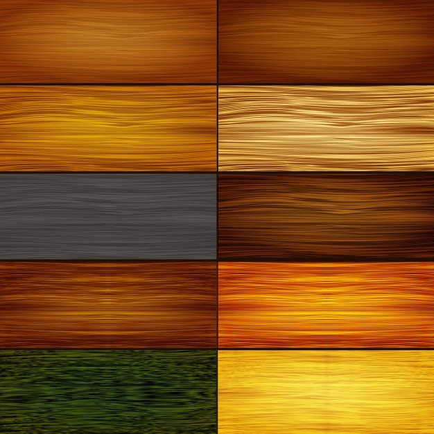 Vecteur gratuit collection de textures de bois