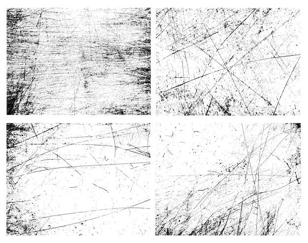 Vecteur gratuit collection de textures grunge