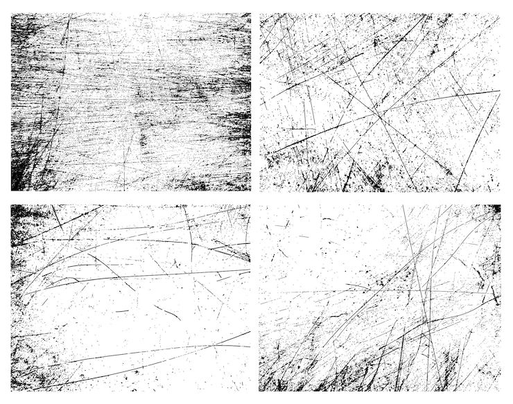 Vecteur gratuit collection de textures grunge