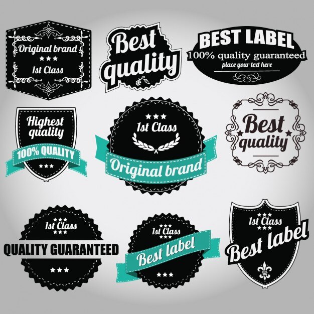 collection Vintage labels