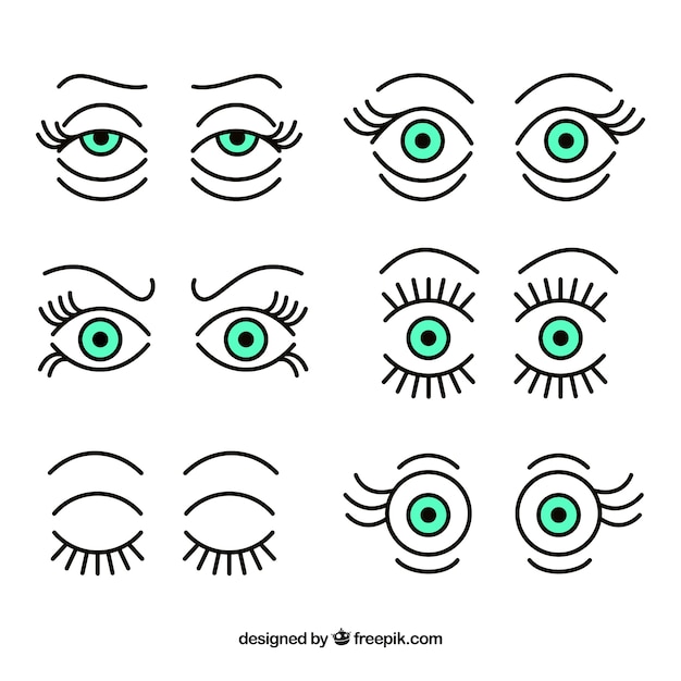 Collection Des Yeux Expressifs