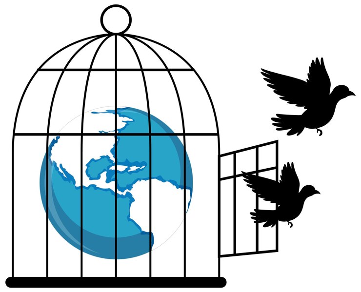 Vecteur gratuit colombe oiseau logo concept vecteur