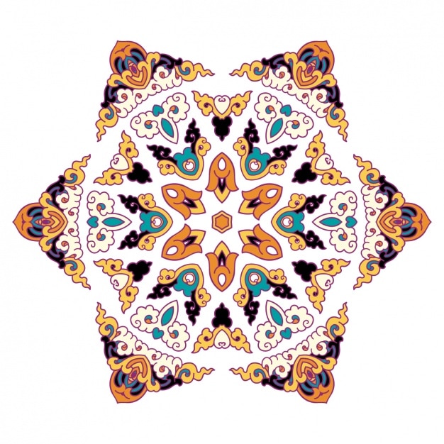 Vecteur gratuit coloré design mandala