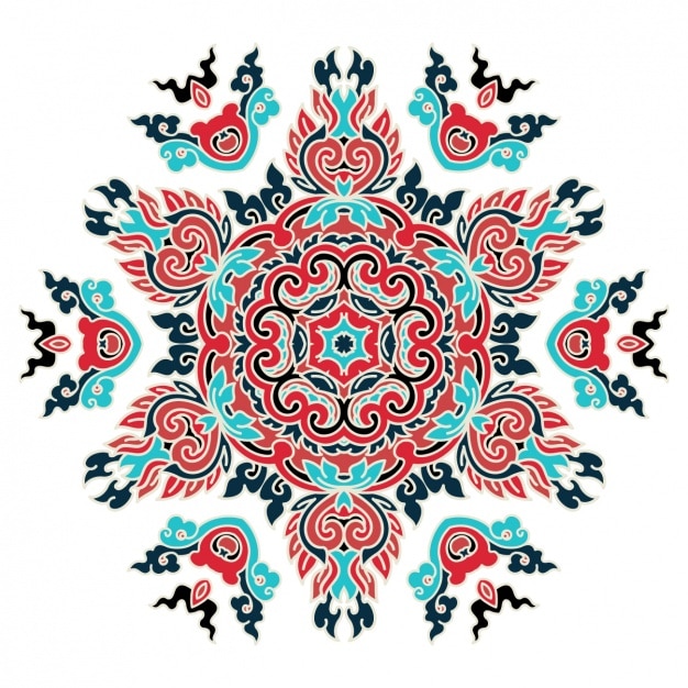 Vecteur gratuit coloré design mandala