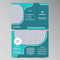 Vecteur gratuit coloré design trifold