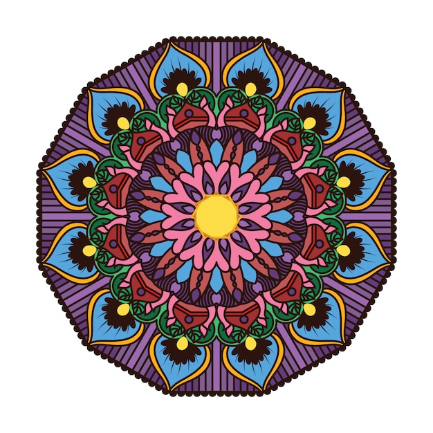 Coloré élégant Mandala