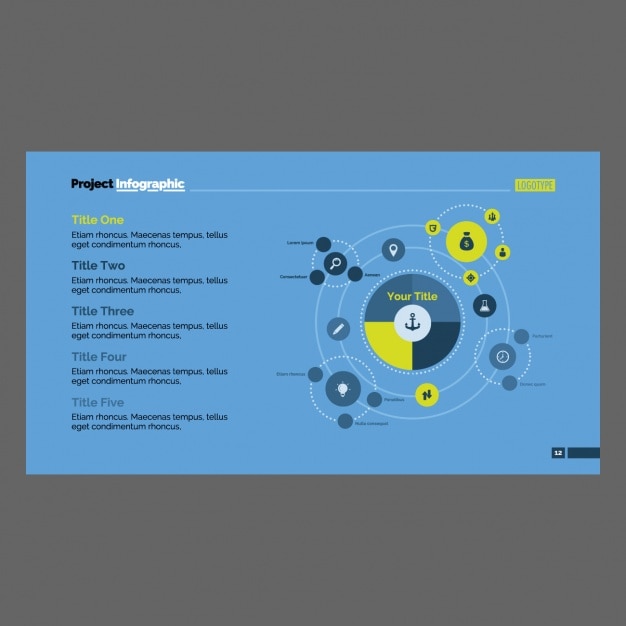 Vecteur gratuit coloré modèle infographique