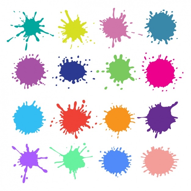 Coloré taches de peinture collection