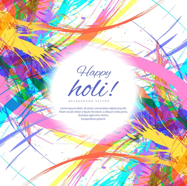 Colorful Ambiance Happy Holi