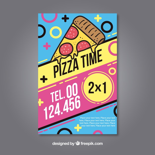 Colorful Flyer Pizza