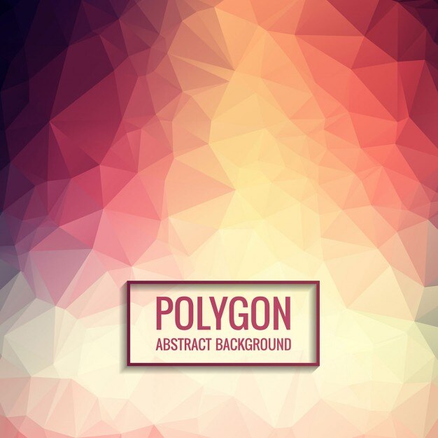 Vecteur gratuit colorful polygone