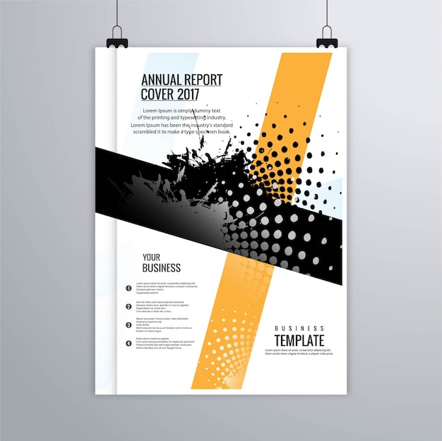 Vecteur gratuit colorful rapport annuel fond