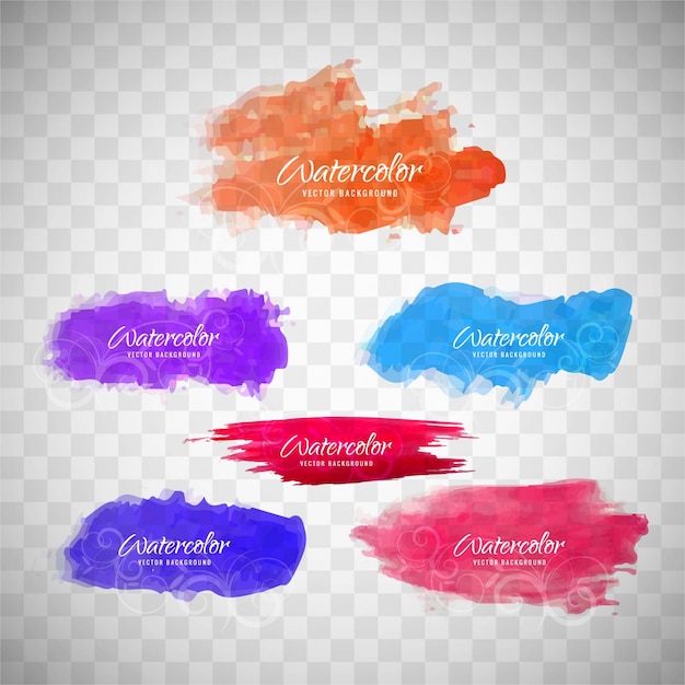 Vecteur gratuit colorful splash aquarelle