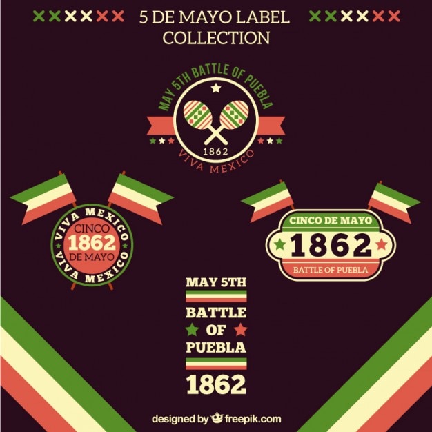 Coloured Cinco De Mayo Logo Templates