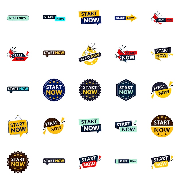 Commencez Maintenant 25 Nouveaux Designs Typographiques Pour Une Campagne D'appel à L'action Mise à Jour