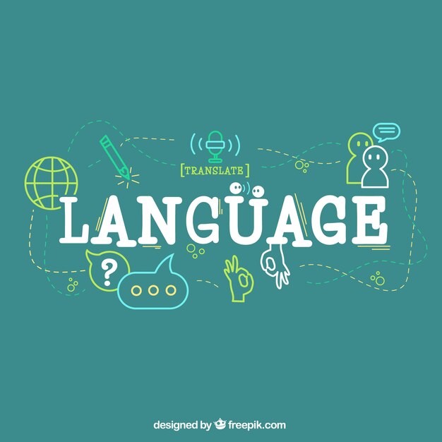 Composition du langage dessiné à la main