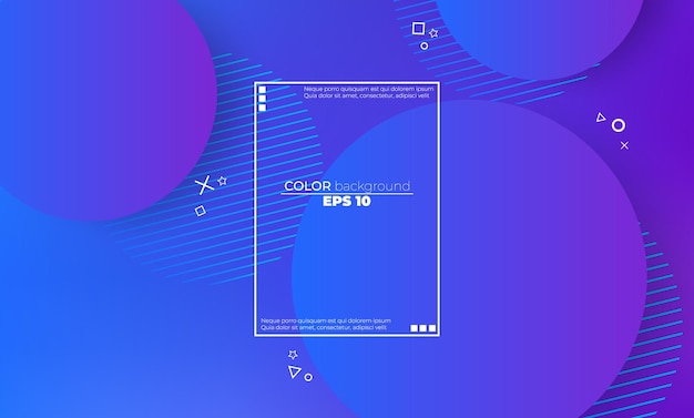 Composition de formes dégradées de fond géométrique minimal Applicable pour la carte-cadeau Affiche sur le modèle d'affiche murale page de destination ui ux coverbook baner médias sociaux publiés